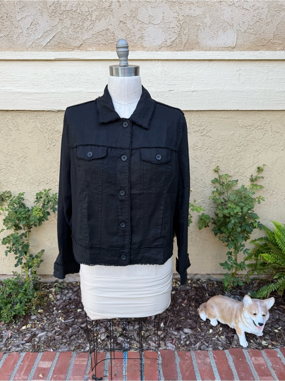 Tommy Bahama Two Palms Raw Edge cotton linen Jacket